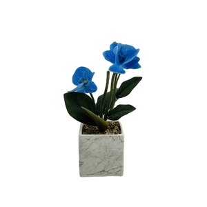 Venta caliente simple maceta <span class=keywords><strong>de</strong></span> cerámica artificial decoración <span class=keywords><strong>interior</strong></span> planta bonsái - Product Image 2