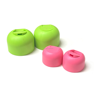 Bouchons à pression double couche mats 20/24/28 mm en plastique PP pour l'emballage de flacons de crème solaire