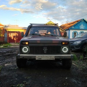 Luz Led de 7 pulgadas con <span class=keywords><strong>Halo</strong></span> de Ojos de Ángel para Lada 4x4 urban Niva Jeep JK Land Rover Defender, haz Hi-Lo - Product Image 5