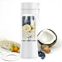 Mini-mixeur portable électrique USB pour jus d'orange frais, smoothies, 350 ml, avec poignée, vente en gros, pas cher