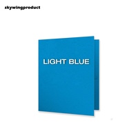 Carpeta de Archivos Skywingproduct Ecológica de Papel Perforado con 3 Orificios, Duradera, de 8.5 x 11 Pulgadas, para Documentos, Tarjetas de Visita, con Dos Bolsillos