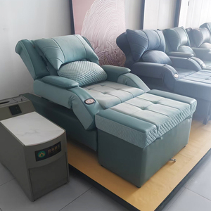 Fauteuil de pédicure électrique en velours pour spa des pieds, lit de réflexologie plantaire, fauteuil de pédicure pour salon de manucure - Product Image 3
