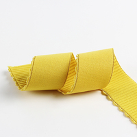 Bande élastique côtelée en nylon à bord croissant, durable, haute ténacité, confortable, accessoires vestimentaires pour jupes