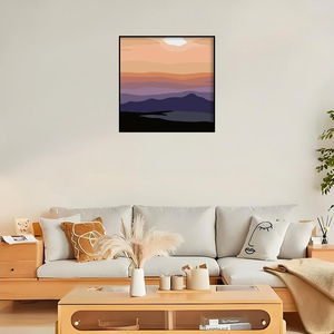 Pintura por números, pintura de paisaje simple cuadrada, se puede colgar como pintura de decoración del hogar - Product Image 3