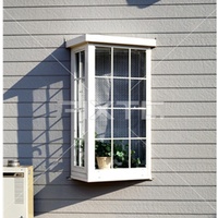 Venta directa de fábrica de Foshan, ventana abatible Upvc, toldo colgante superior deslizante, arco Upvc Bay Windows