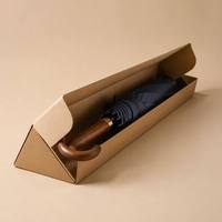 Boîtes en carton triangulaires longues et robustes, résistantes à la compression, pour chaussures, fleurs, parapluies, chaussettes, fourrures, emballage personnalisé avec impression de logo