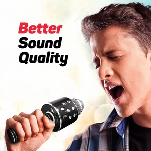 OEM <span class=keywords><strong>ws</strong></span> <span class=keywords><strong>858</strong></span> không dây karaoke bluetooth <span class=keywords><strong>microphone</strong></span> cho hát dọc theo - Product Image 3