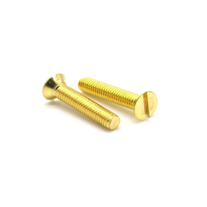 Heavy Duty Brass <b>Screws</b> Countersunk <b>Flat</b> Head Brass Fasteners Rust Resistant <b>Screws</b> for Industrial Hardware - Product Image 6