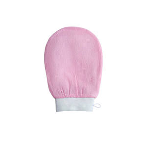 Logo personnalisé mitaines exfoliantes gommage du corps noir mitaines exfoliantes pour le corps dissolvant de peau morte douche gommage du corps - Product Image 1