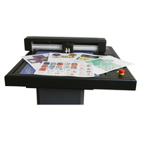 Cortadora de Cama Plana FC500VC, Cortadora de Etiquetas de Cama Plana Tamaño A3 A4, Máquina Plotter de Corte de Vinilo y Papel