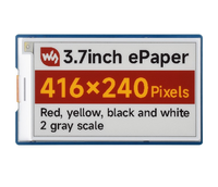 3.7 pouces G E-Ink Display 416x240 Pixels Écran tactile Rouge/Jaune/Noir/Blanc Interface SPI Standard Compatible Raspberry Pi