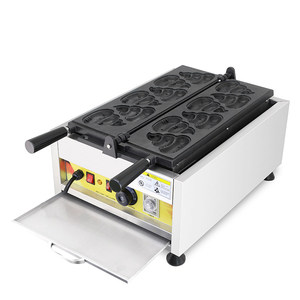 Elektrikli Hayvan Şekilli Waffle Makinesi, Ayı, Panda ve Timsah Şekilli Waffle'lar için Özel Waffle Makinesi - Product Image 4
