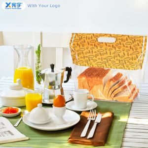 Bolsa de Embalaje <span class=keywords><strong>con</strong></span> Cierre Hermético y Asa para Almacenamiento de Alimentos, <span class=keywords><strong>con</strong></span> Logotipo Personalizado, Transparente, para Pan Tostado, Grado Alimenticio, para Aperitivos Horneados - Product Image 6