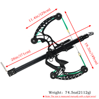 Arc à billes en acier de haute qualité pour la chasse, combiné avec des billes en acier de 8 mm pour les sports de tir en plein air pour adultes