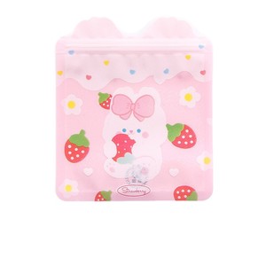 Sacs de rangement à fermeture éclair en forme de dessin animé, rectangulaires transparents, 203x133x68mm, pour la cuisine, la pâtisserie, les bonbons, l'emballage de bijoux - Product Image 5