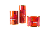Vase nordique de luxe américain en céramique, accessoire en porcelaine, avec motif de cheval, Orange, pour la décoration de la maison, vissage