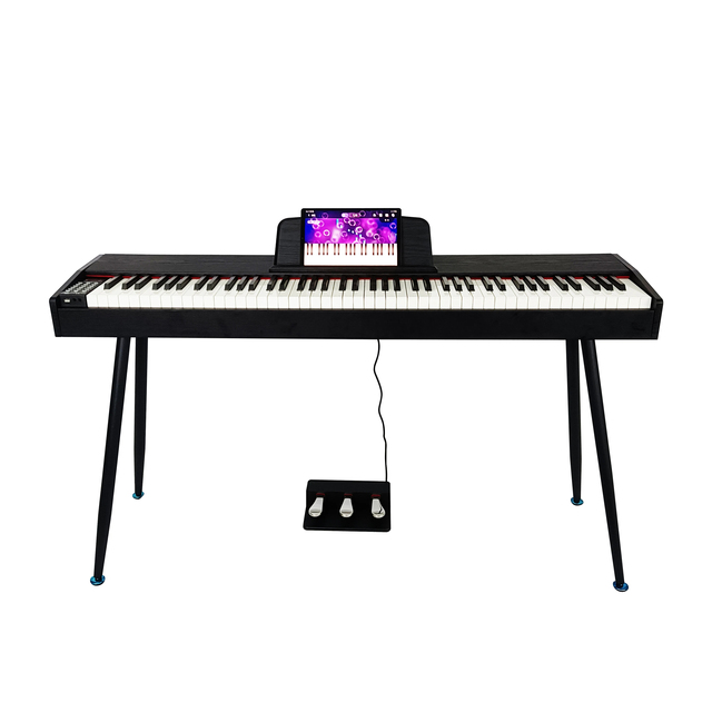 BADU Weighted Hammer Digital Piano 88 Keys Electronic Keyboard with MIDI Built-In Speaker 1000 Tones for Beginners & Adults