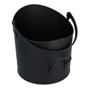 Cubo para carbón de hierro antiguo estilo rústico con diseño artesanal de herrero tradicional para chimenea y hoguera exterior - Product Image 5