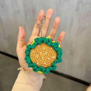 Cartera tejida de lana hecha a mano para niños y tarjetero exquisito diseño de dibujos animados bolsa de cosméticos de ganchillo con monedero y soporte para auriculares - Product Image 6