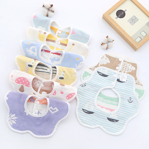 Baberos de algodón para niñas, 25x26cm, baberos de algodón puro para bebés y niños pequeños - Product Image 4