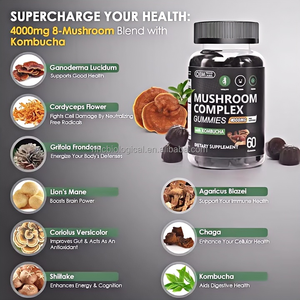 กัมมี่4000มก. เห็ด8-ผสมกับ Kombucha สนับสนุนสมองและภูมิคุ้มกันสุขภาพสำหรับผู้ใหญ่-เกรดอาหารเพื่อสุขภาพ - Product Image 6