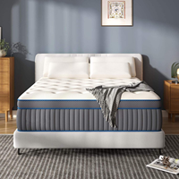 Matelas hybride européen de luxe de haute qualité, convertible, en mousse à mémoire de forme gel, pour hôtels, écoles, hôpitaux et chambres