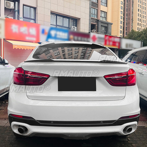 สปอยเลอร์หลังสำหรับ BMW X6 F16 X6M ปี 2014-2019  ลิ้นสปอยเลอร์ฝากระโปรงท้าย สีดำเงา/ลายคาร์บอน - Product Image 5