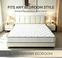 Matelas de lit d'hôtel moderne à ressorts ensachés Euro Top orthopédique, matelas en mousse à mémoire de forme, tailles Twin, Full, Queen, King