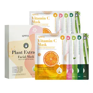 Hot Sale Cosmetic Skin Care Guangzhou Face Mask Anti Acne Lightening Green Tea Sheet Mask In Stock Baiyun Mask