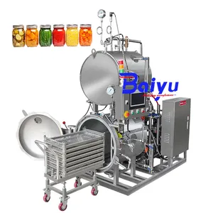 Baiyu Tomato Paste Autoclave Sterilization Machine Food Sterilizer Food And Beverage Steam Heating Retort Machine