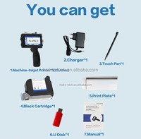 Imprimante jet d'encre portable étanche 25,4 mm pour petites entreprises, machine de codage pour usines alimentaires, date d'expiration, code-barres, logo, numéro de série
