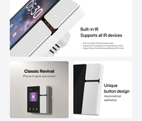 Mini panel de control inteligente Tuya de 3,5 pulgadas con puerta de enlace IR integrada Mini interruptor de relé de 3 vías de 3 vías para dispositivos inteligentes para toda la casa
