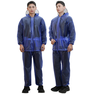 Men's Girls' XXL Industrial Country Style Waterproof Eco-Friendly Windproof <strong>Rain</strong> Suit Single-Person EVA Raincoat <strong>Jacket</strong> <strong>Trousers</strong> - Product Image 3