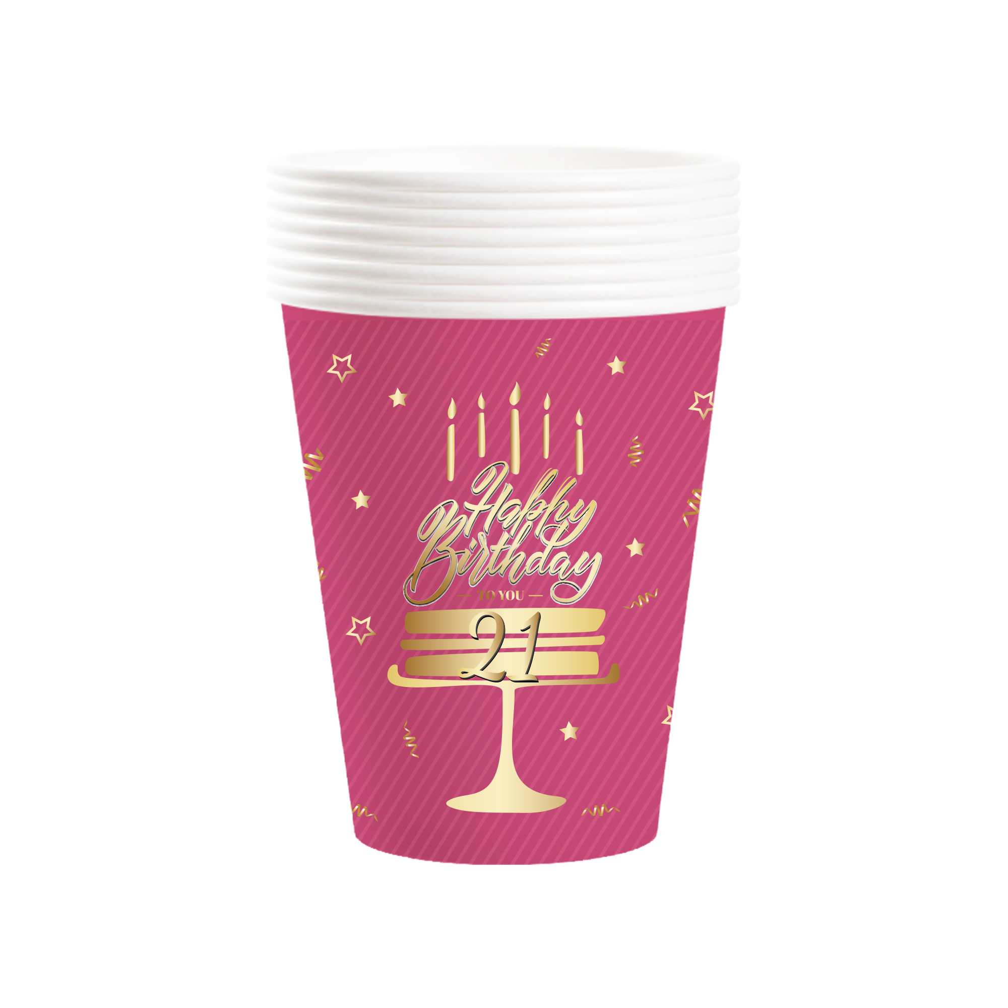 Vaso de papel de 9 oz * 8 unidades