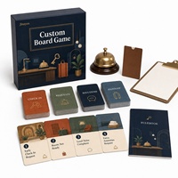 Jeu de société de formation en communication pour l'accueil en hôtel, personnalisé, avec papier recyclable, pour le personnel hôtelier