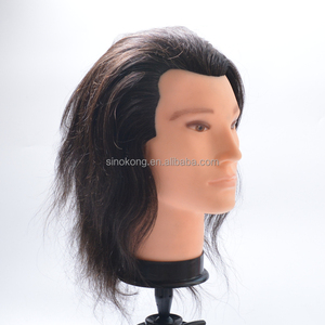 Têtes de mannequin d'entraînement <span class=keywords><strong>pour</strong></span> <span class=keywords><strong>coiffeur</strong></span>, 100% cheveux humains, sans barbe, vente en gros - Product Image 5