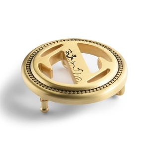 Wholesale Gold Plated <b>Letter</b> Custom Die Casting Blanks Quick Release <b>Brass</b> Belt Buckle - Product Image 3