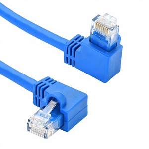 <span class=keywords><strong>Cable</strong></span> Ethernet Cat 6 <span class=keywords><strong>de</strong></span> 90 grados, <span class=keywords><strong>cable</strong></span> <span class=keywords><strong>de</strong></span> conexión <span class=keywords><strong>de</strong></span> red RJ45 en ángulo recto para enrutador, módem, ordenador, portátil, Smart TV - Product Image 1