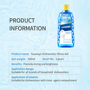 Agent <span class=keywords><strong>de</strong></span> <span class=keywords><strong>rinçage</strong></span> et <span class=keywords><strong>de</strong></span> séchage automatique pour <span class=keywords><strong>lave</strong></span>-<span class=keywords><strong>vaisselle</strong></span> écologique, sans parfum, éliminateur <span class=keywords><strong>de</strong></span> taches d'eau dure, liquide - Product Image 2