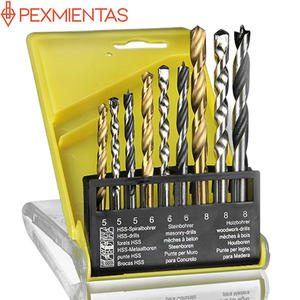 16 pezzi HSS torsione punta trapano in muratura punta di legno a tre punti per la casa fai da te muro di cemento legno plastica alluminio - Product Image 3