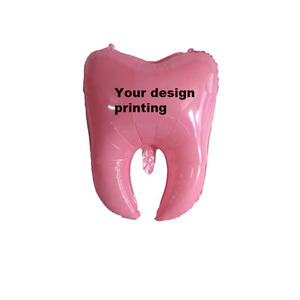 Globo Inflable de Aluminio con Forma de Diente, Color Blanco y Azul, para Promoción Publicitaria, Jardín de Niños, Día del Cuidado Dental - Product Image 4