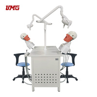 Sistema de Simulación de Entrenamiento Clínico Dental para 2 Estudiantes, Material Metálico, Modelo de Enseñanza para Escuelas de Medicina