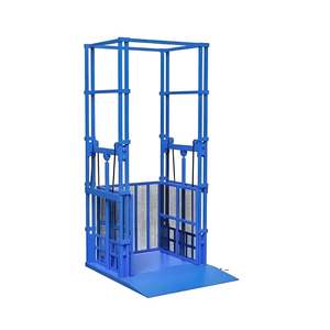 Plataforma Elevadora Hidráulica Vertical para Transporte de Carga con Riel Guía Fijo, Personalizable. - Product Image 1