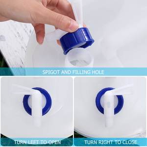 Sac de transport pliable en LDPE pour stockage d'<span class=keywords><strong>eau</strong></span> d'urgence avec <span class=keywords><strong>robinet</strong></span> Conteneur de cruche d'<span class=keywords><strong>eau</strong></span> pliable de 5 gallons avec <span class=keywords><strong>robinet</strong></span> - Product Image 4