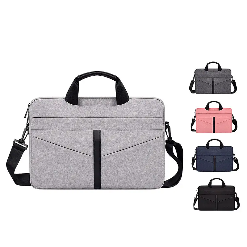 Small MOQ Business Bag Light Weight Tablet Briefcase Laptop Messenger Bag With Removable Shoulder Strap