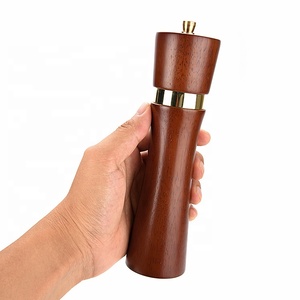 Elaborato Selezionare In Oro Rosa In Acciaio Inox Meccanismo di 8 pollici di Legno Salt and Pepper Mill Grinder - Product Image 5