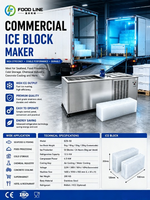 Générateur de glace en blocs à haut volume avec évaporateur autonettoyant pour les usines de transformation de la volaille