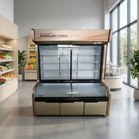 Équipement de réfrigération multifonctionnel et peu encombrant, réfrigérateur commercial avec porte vitrée transparente, congélateurs pour la restauration