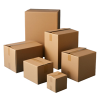 Caja de cartón corrugado RSC mediana personalizada, laminado mate brillante en relieve, embalaje de producto portátil, ventaja UV, envío