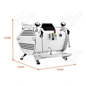 Machine à café expresso semi-automatique italienne professionnelle ITOP de haute qualité à tête unique pour usage commercial - Product Image 3